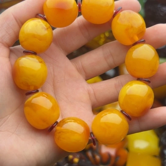 未镶嵌琥珀手串蜜蜡