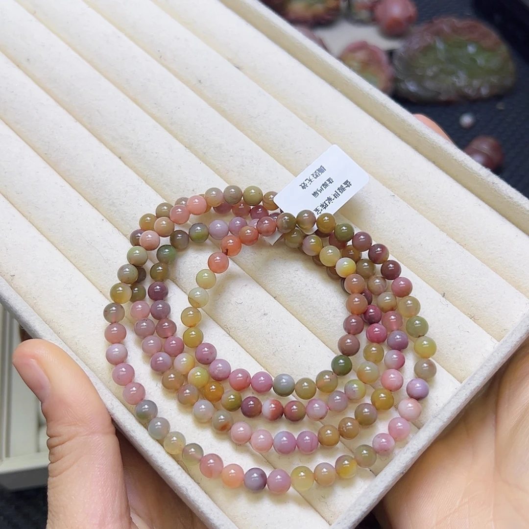 玛瑙/玉髓未镶嵌定制手串