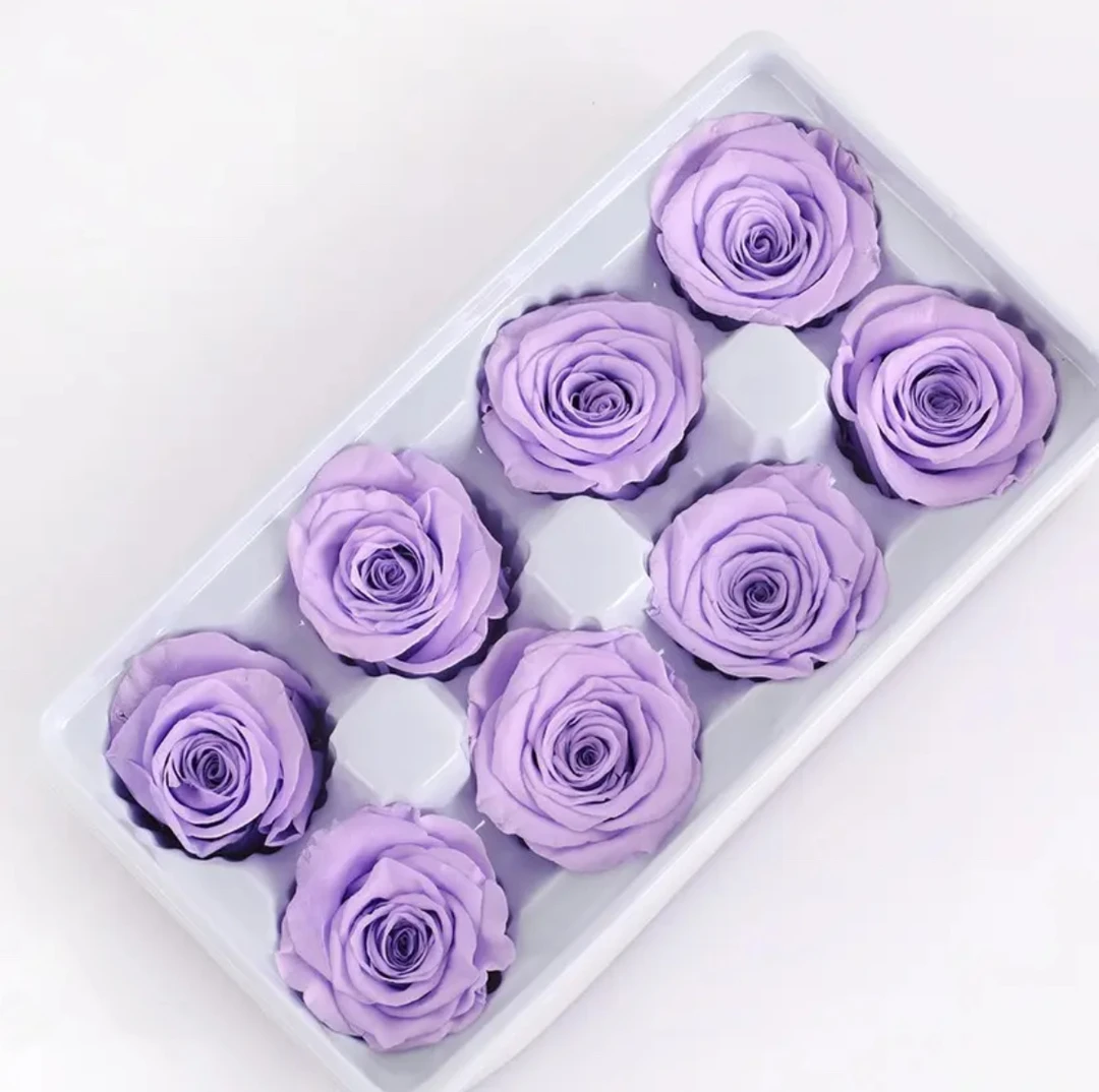 【A级】永生玫瑰花头4-5cm永生玫瑰真花保鲜花情人节礼盒批发