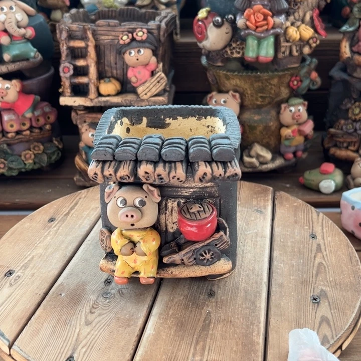 嘻哈多肉花盆百搭