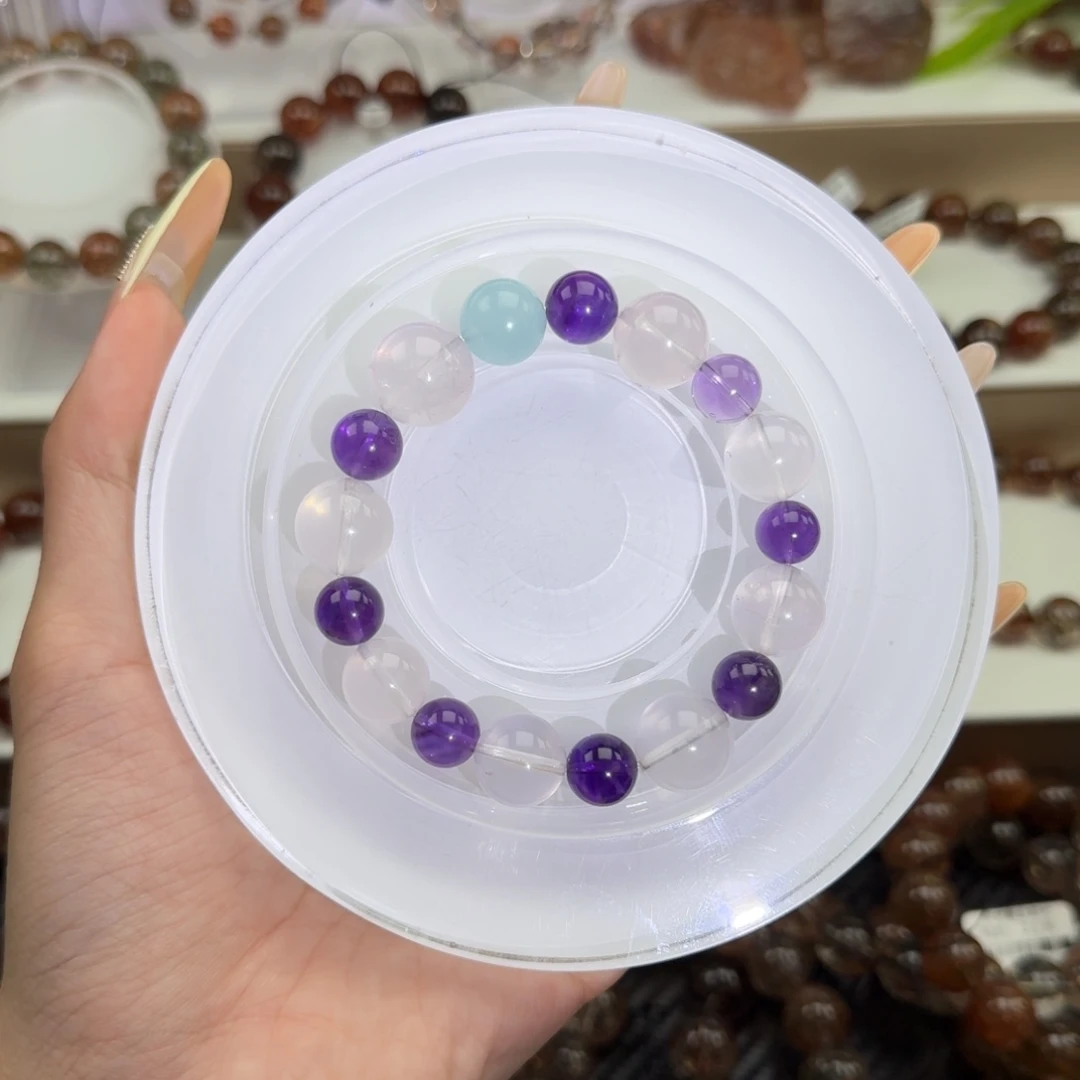 未镶嵌水晶手链黑金超七多样性发其一