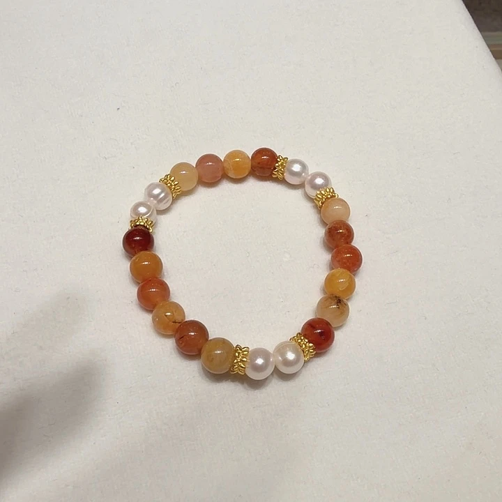 淡水珍珠合金手绳