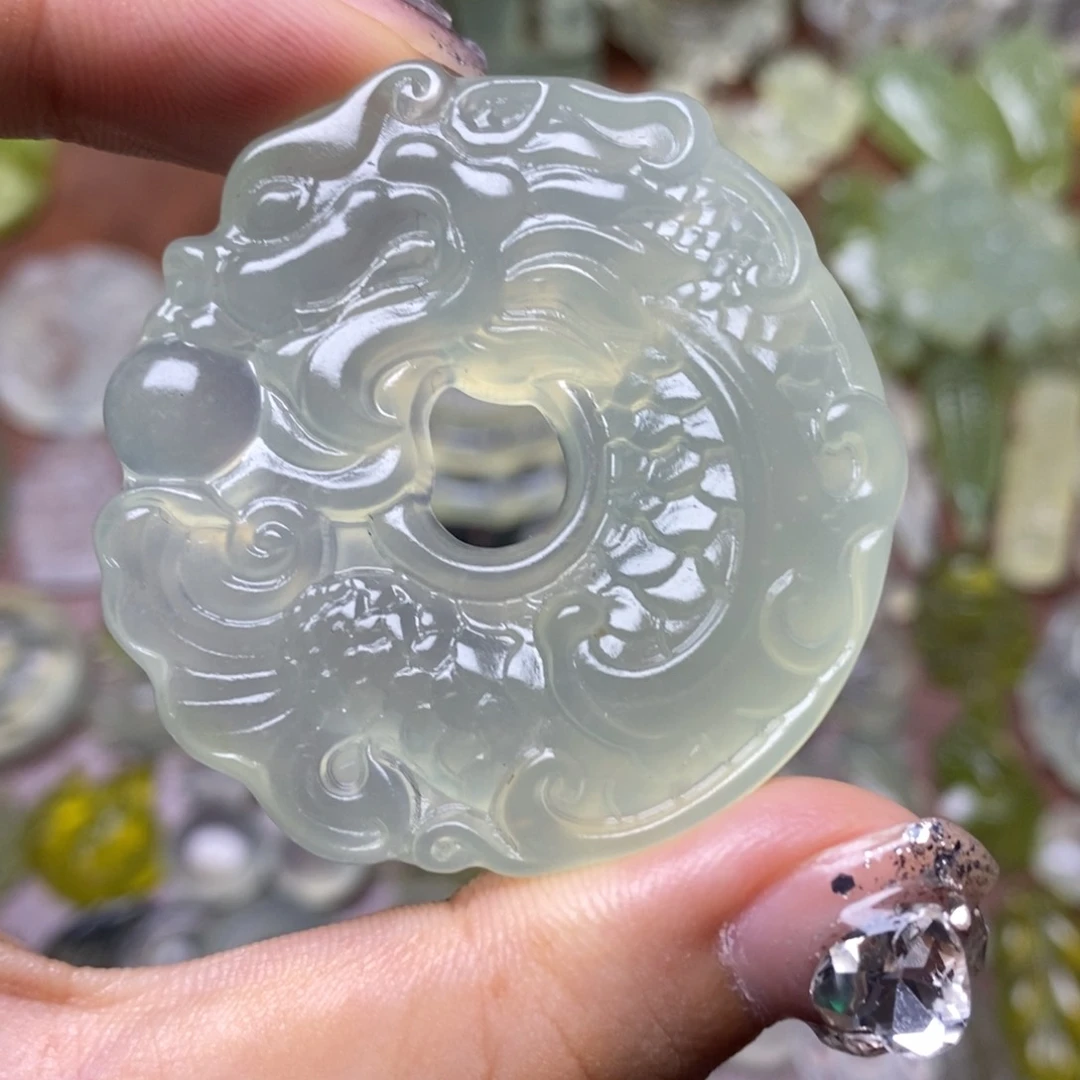 蛇纹石玉未镶嵌项链
