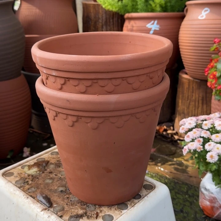 紫砂花盆口24高23宜兴紫砂粗糙