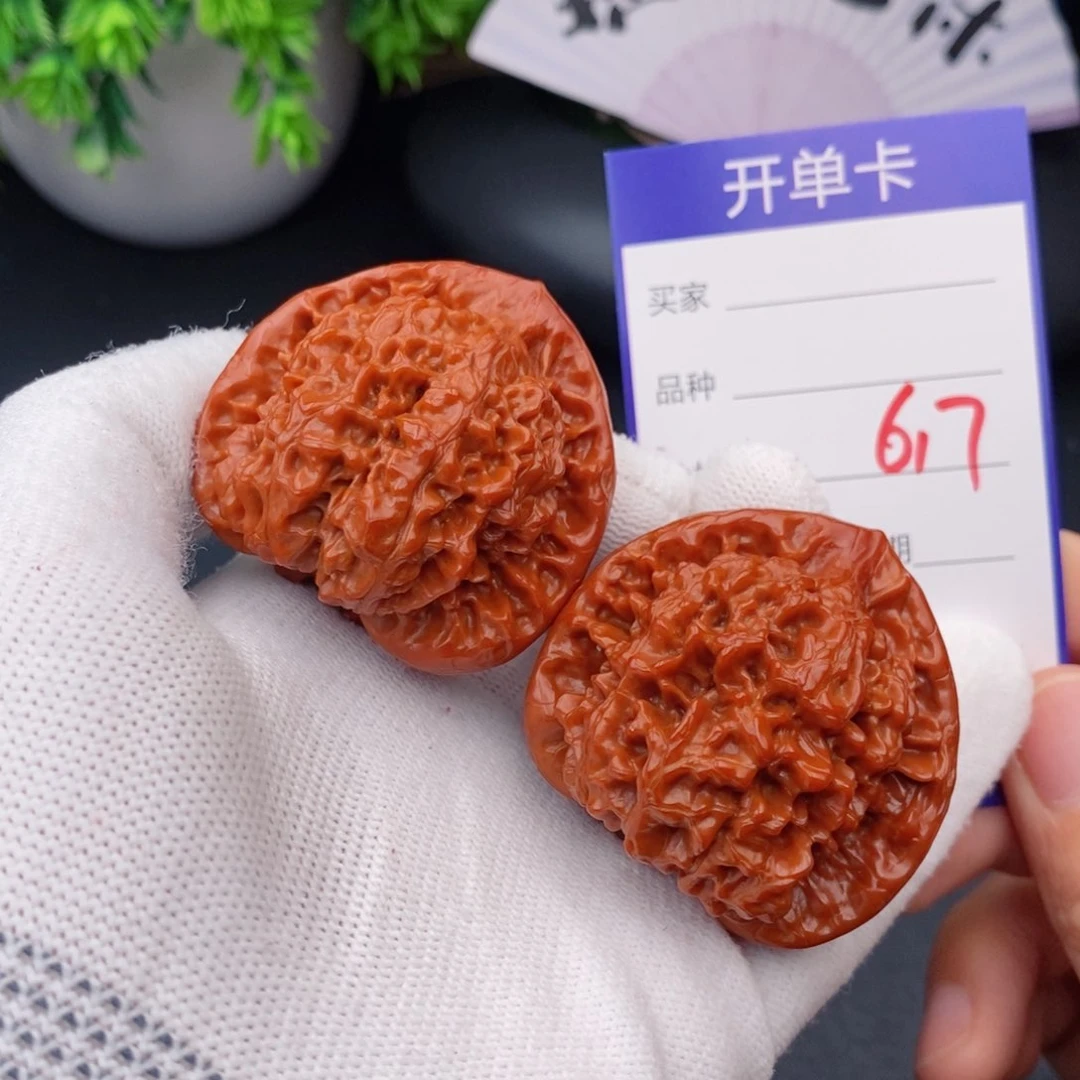 文玩核桃把件45官帽617