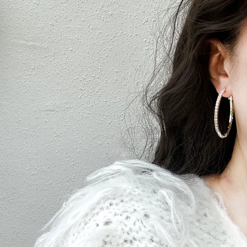 铜合金耳饰 【B43】气质轻奢百搭简约简约优雅精致网红设计师耳环