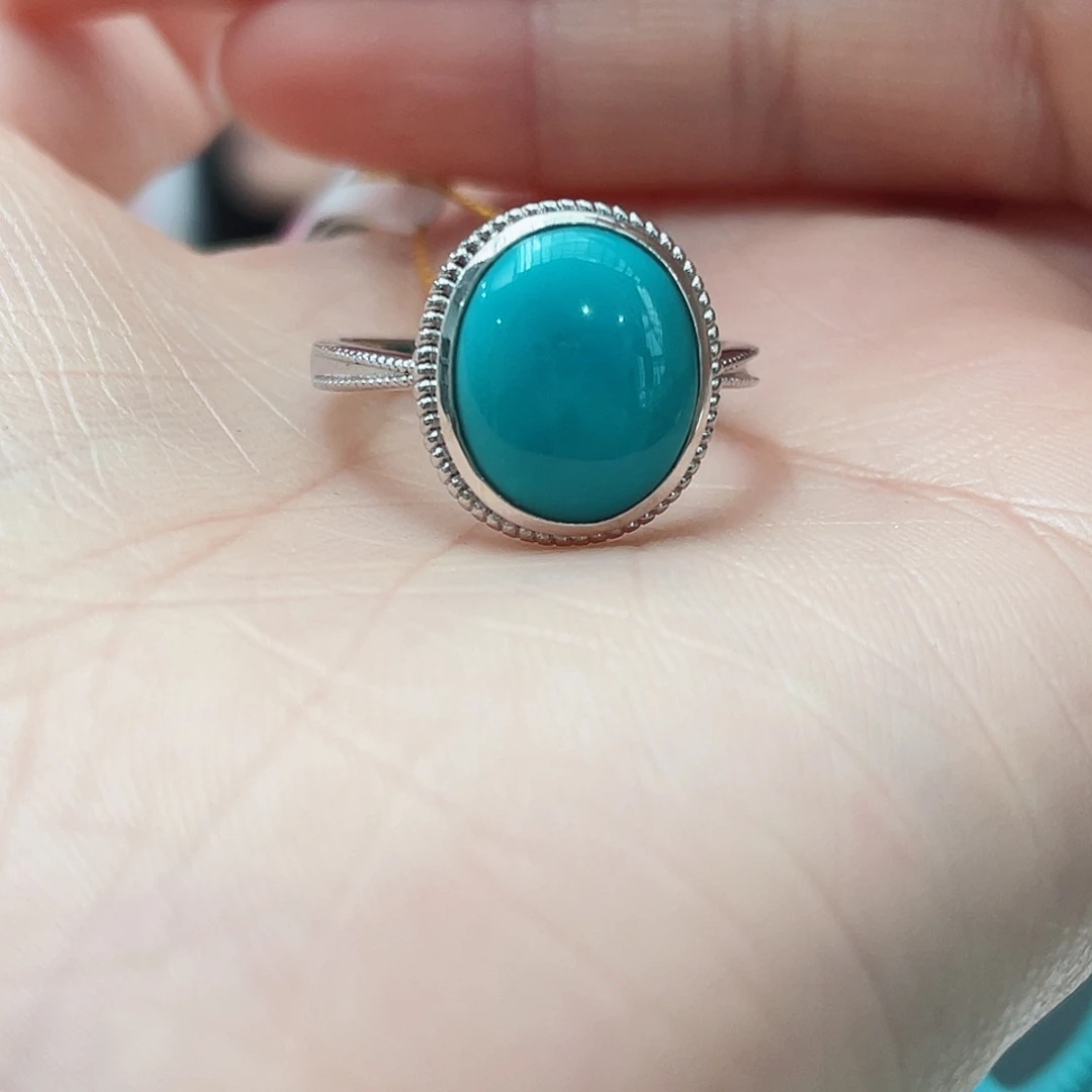 绿松石颈饰银S925镶嵌