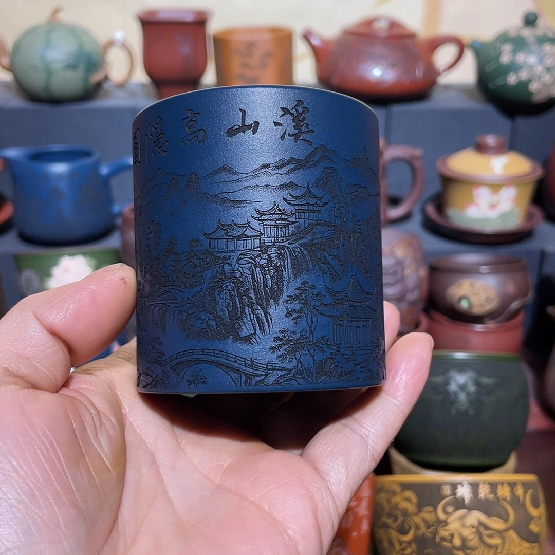 原矿紫砂手工主人杯