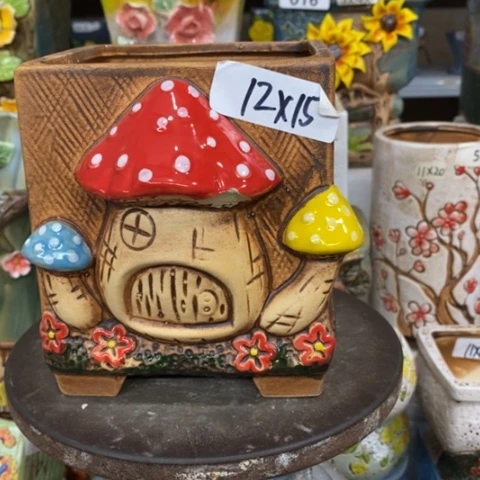 【闪购商品】红陶粗陶材质多肉花盆