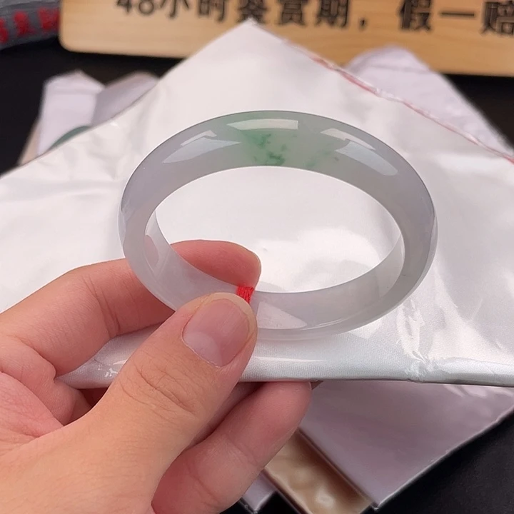 翡翠未镶嵌手镯手镯-17