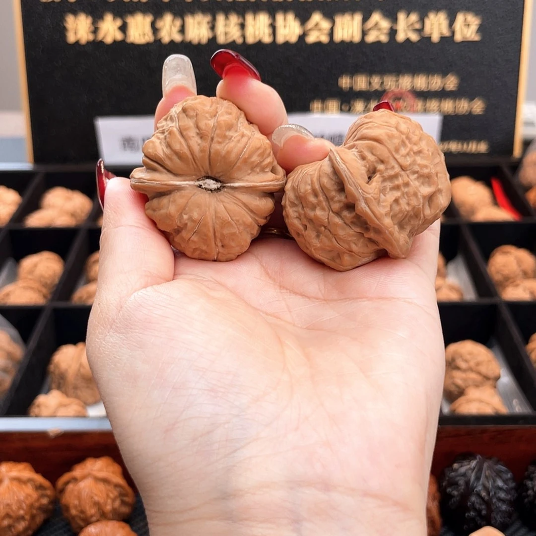 把件文玩核桃40南瓜全品拱桥型深凹底正肩40S4