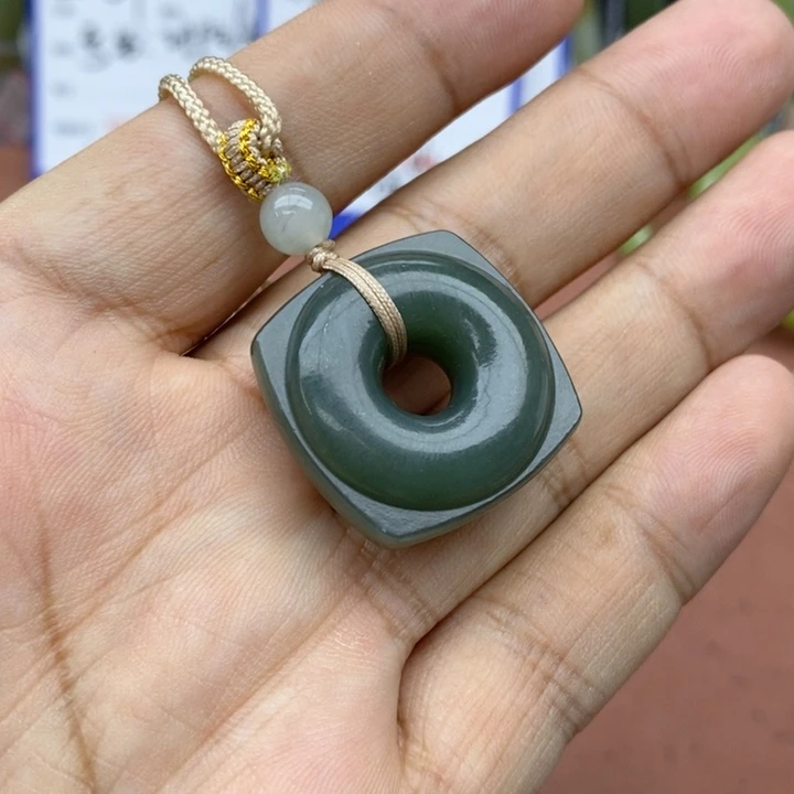 和田玉未镶嵌吊坠(不含链)卡27
