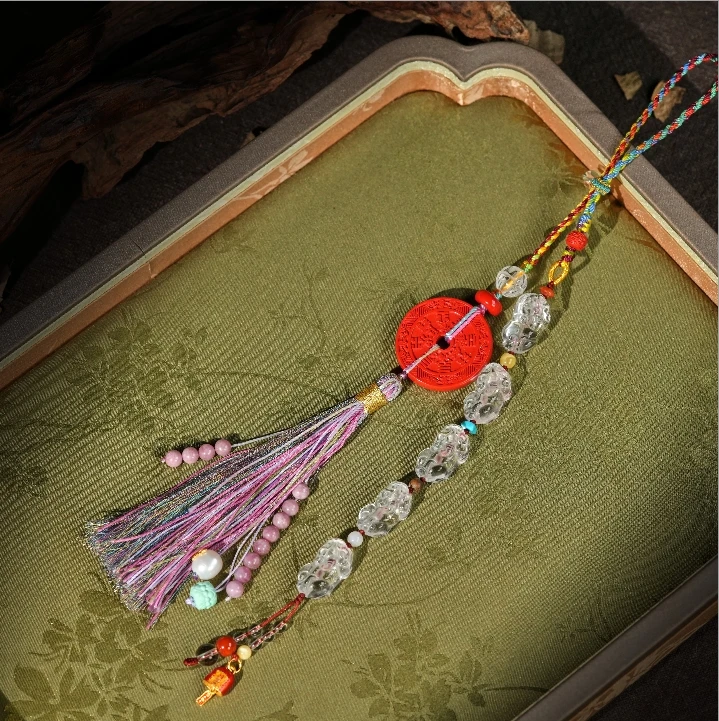 左边婷姐 含辰砂工艺品左边珠宝丨朱砂挂件(L397)