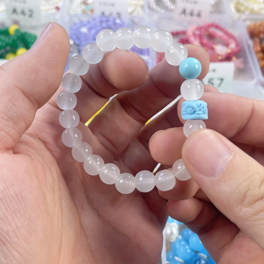 檀香紫檀（小叶紫檀）手串银S925镀金镶嵌