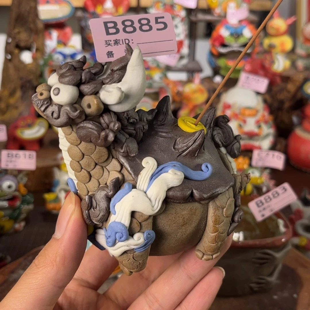 泥塑纯手工茶宠摆件