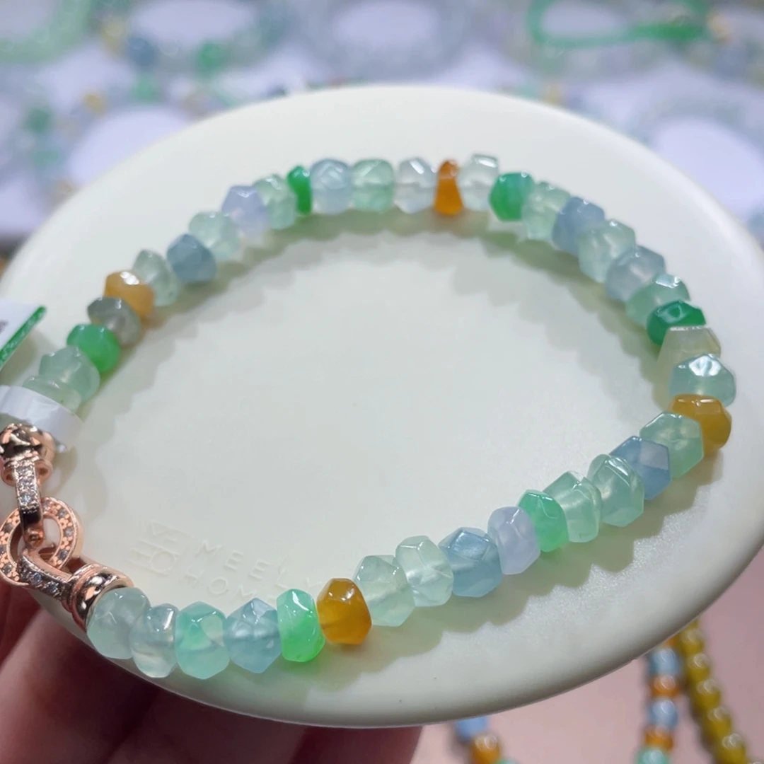 未镶嵌手链翡翠随形卡6+