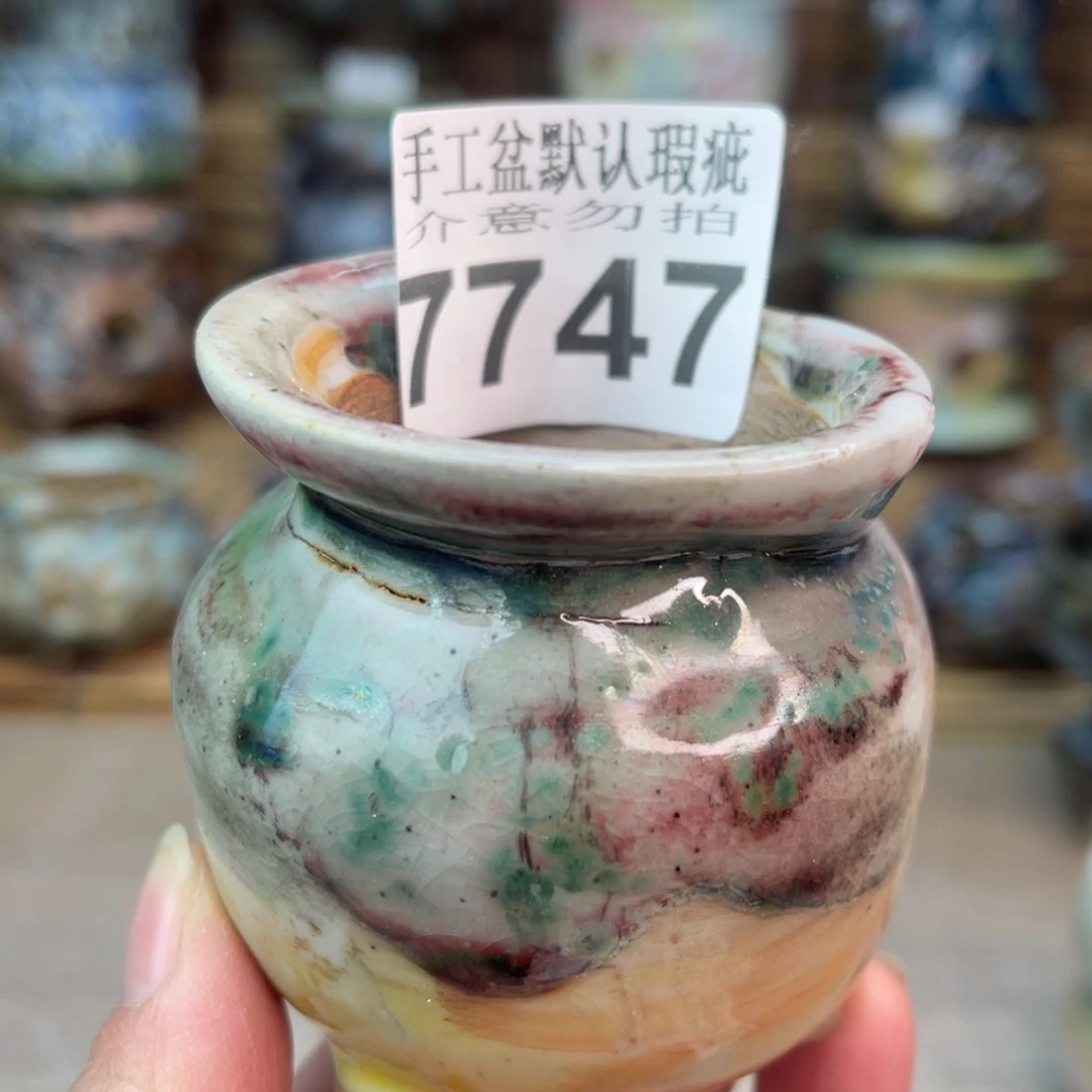 手工花盆默认瑕疵完美者勿拍