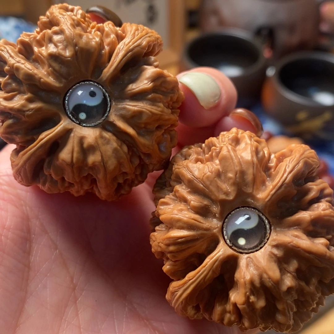 把件文玩核桃45尺寸粗筋