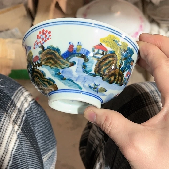 瓷片/////直径12.5厘米。绿。
