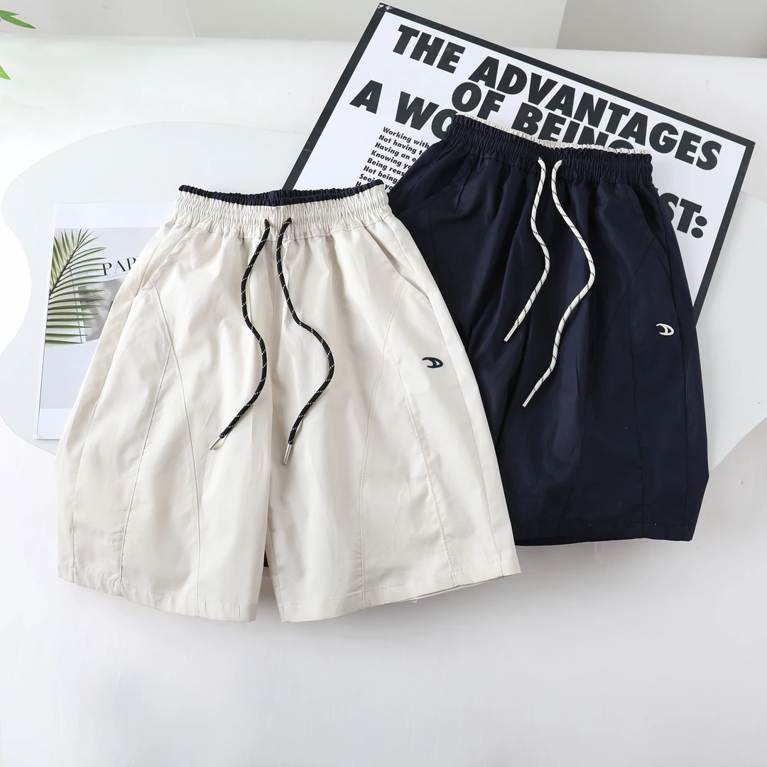 《水洗100棉》男女短裤夏季薄款2025新款中大童儿童宽松五分裤潮