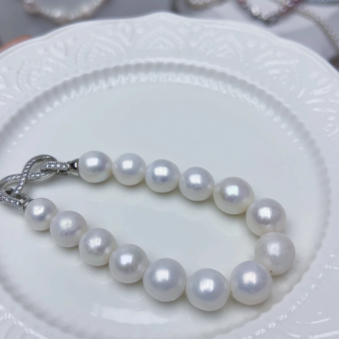 淡水珍珠手绳银S925镶嵌