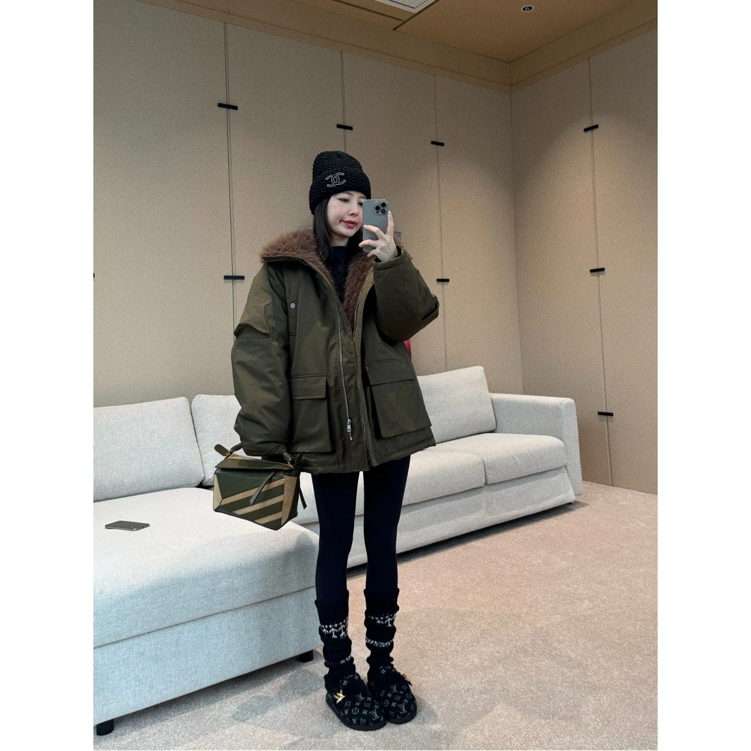 BETTERJOELAY -【森林夜影】时尚穿棉衣外套百搭休闲慵懒Z5325