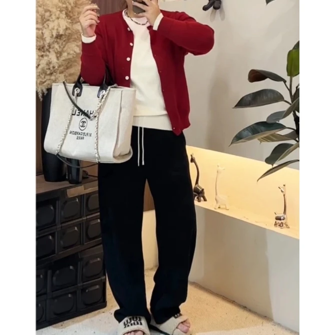 1111款-新款时尚百搭休闲显瘦撞色针织衫