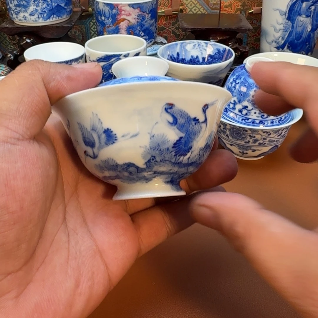 不***.杯子景德镇全手工手绘陶瓷