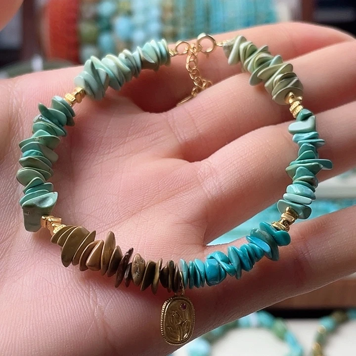 绿松石未镶嵌手串