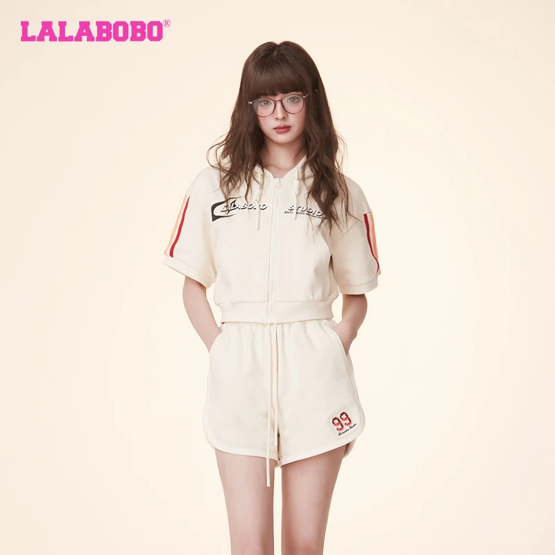 LALABOBO休闲百搭连帽开襟外套