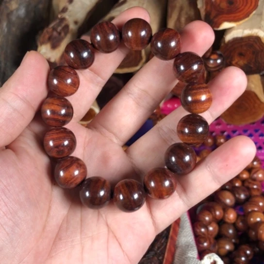 【闪购商品】手串/手链黄花梨/降香黄檀15紫油梨野料