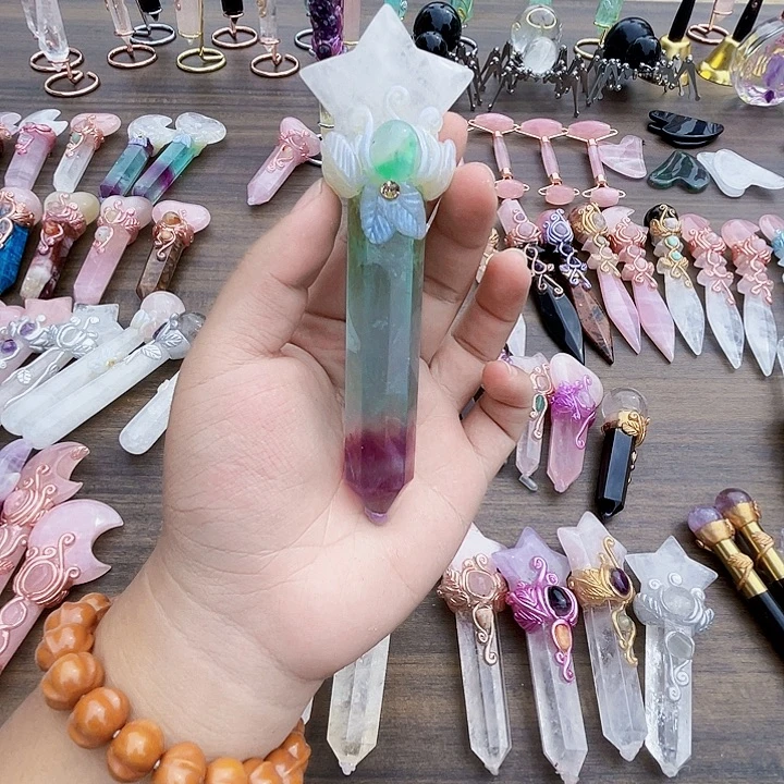 宇***偶未镶嵌珠宝半成品水晶水晶