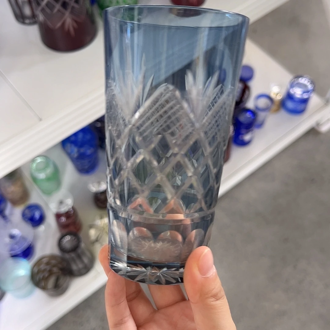 水晶玻璃高脚款微瑕一个