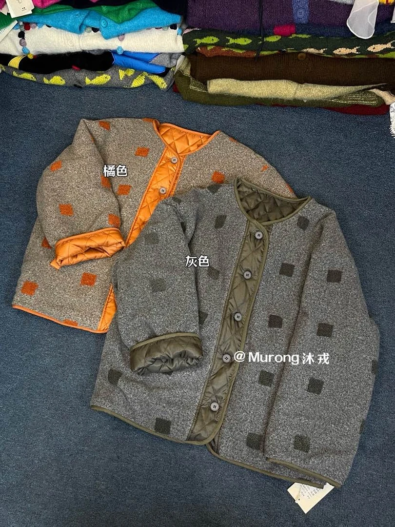 MR#56218#两面穿方块棉外套 FL