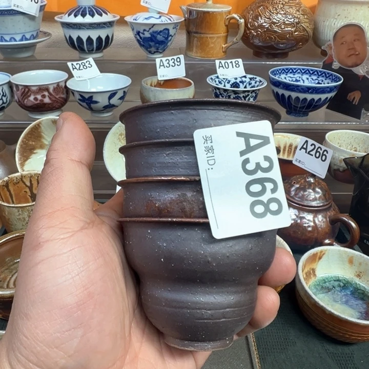 摆件368景德镇手工柴烧茶器