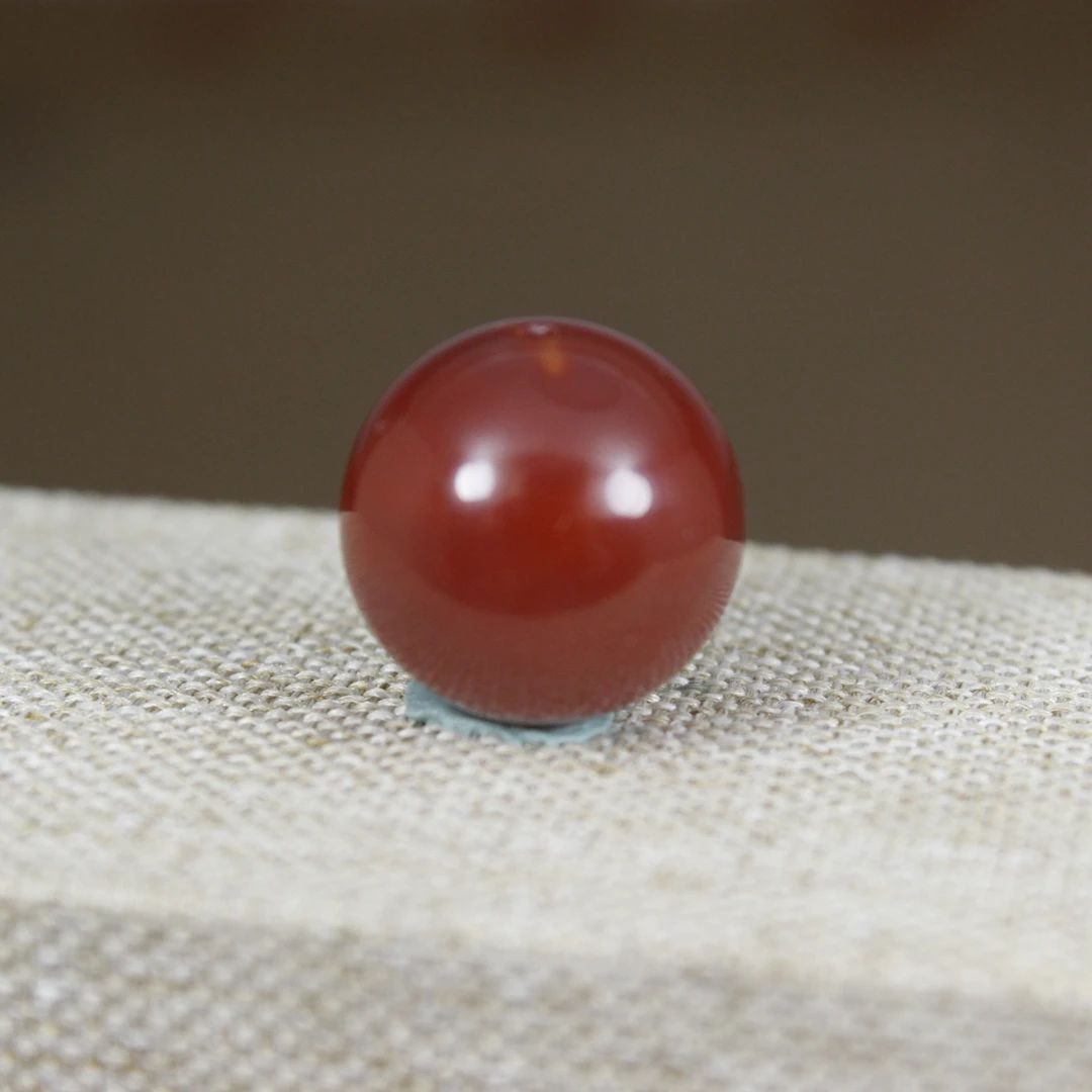 一物一图保真南红玛瑙圆珠火焰玫瑰红单珠散珠配珠凉山瓦西配饰