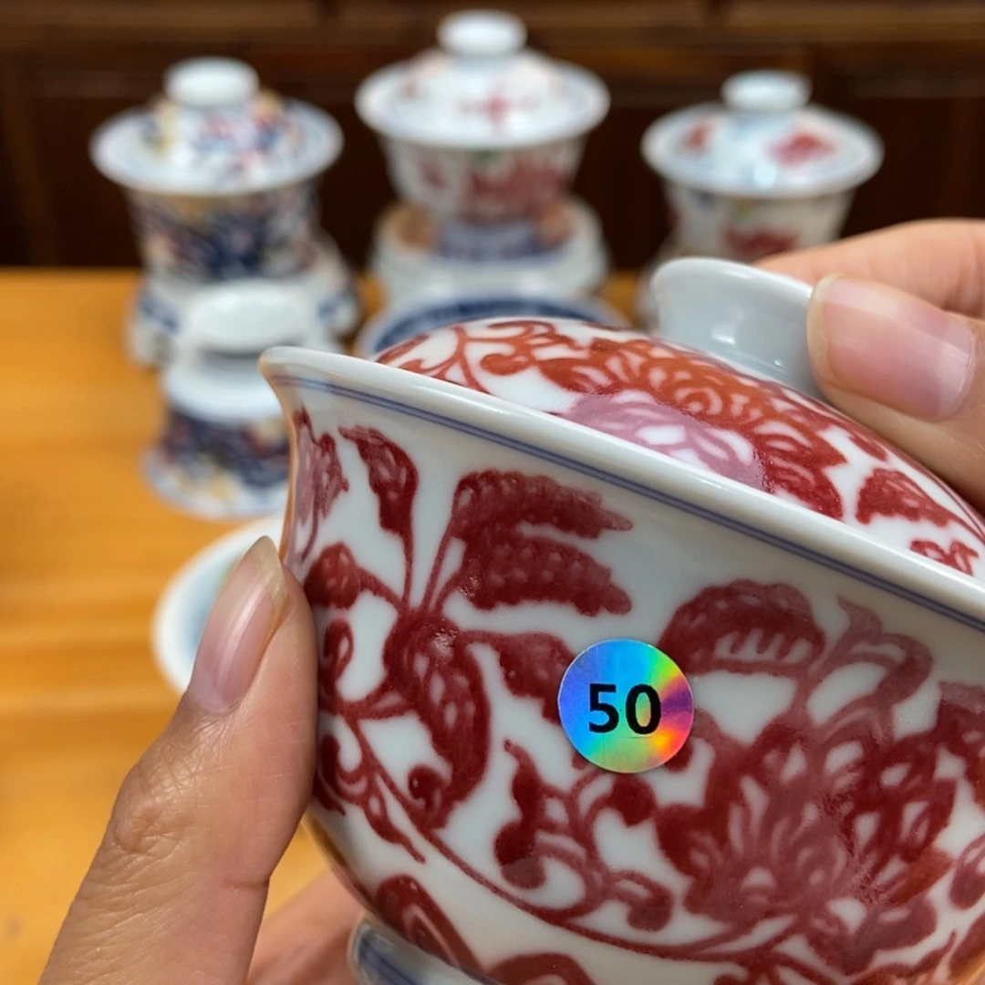 手绘现代茶具非古董