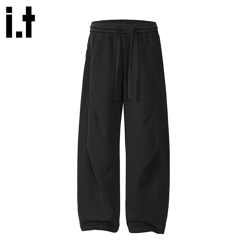i.t:CHOCOOLATE潮牌弯刀休闲裤男士秋冬新款高级感运动阔腿卫裤子