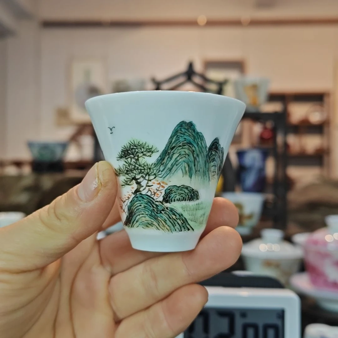 沿****寨景德镇手工手绘主人杯