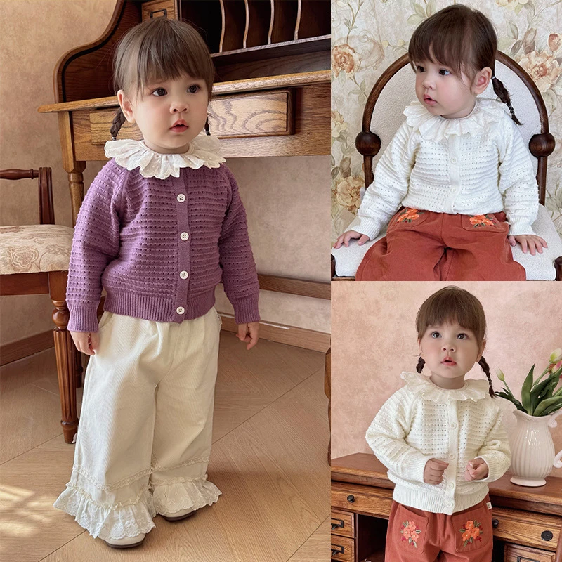 男女宝宝针织开衫秋冬新款婴幼儿洋气衣服长袖上衣小月龄毛衣外套