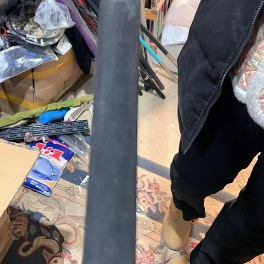 黑金色抄网杆2.7米一根微瑕