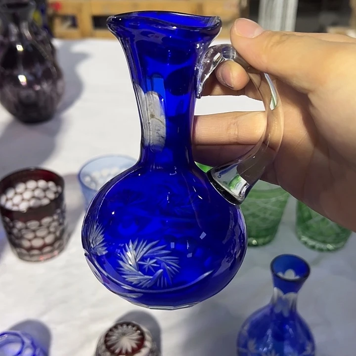 手柄款水晶玻璃微瑕一个