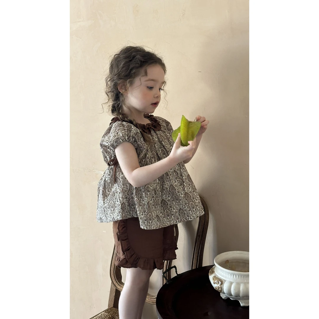 【弗洛伊德】qhy儿童森系服装海边度假衣服两件套QHY159(2225+2292)