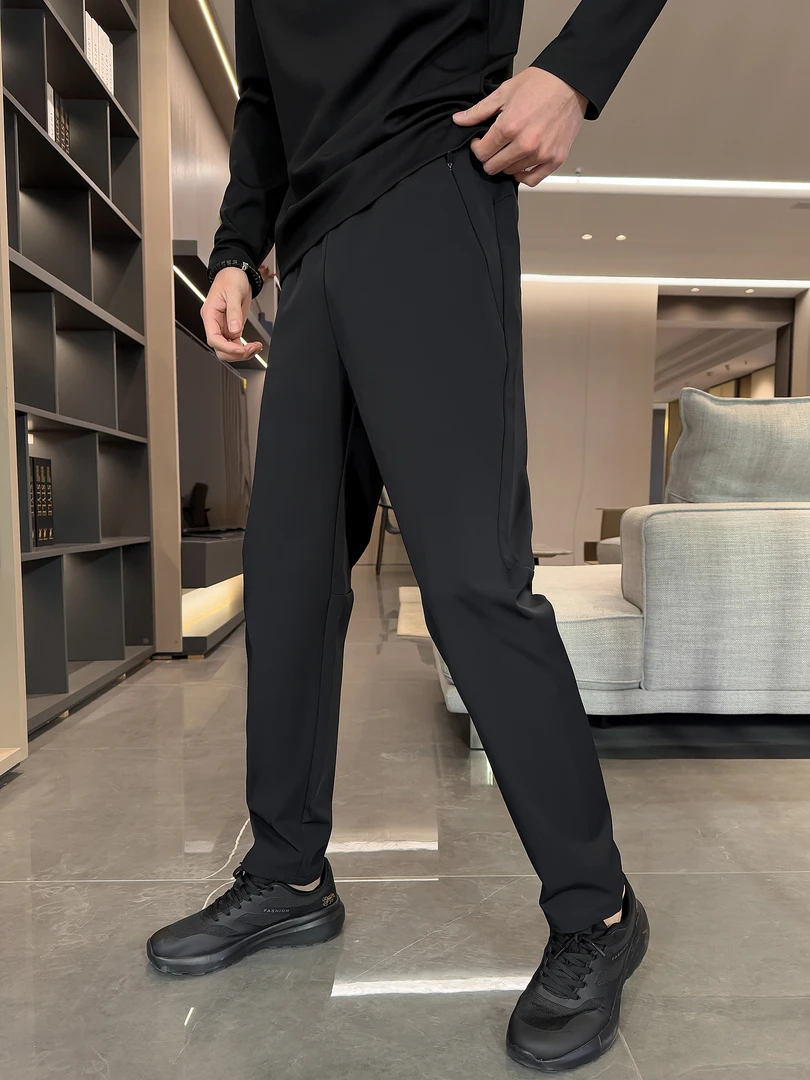 冬季新款直筒休闲裤男士12加绒休闲裤双商务穿搭软壳裤加绒软壳裤