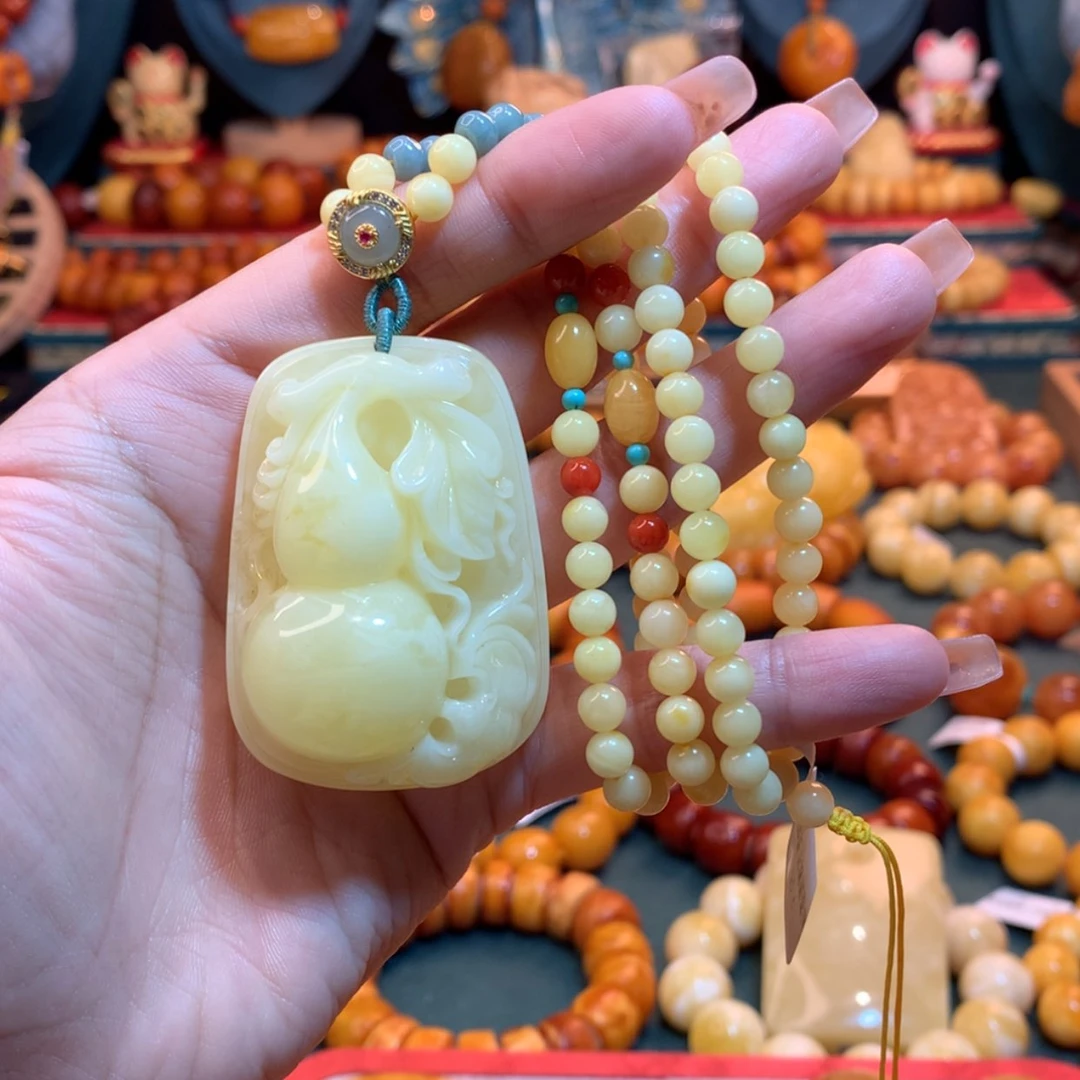 【闪购商品】蜜蜡吊坠(赠链)未镶嵌单*蜜蜡吊坠