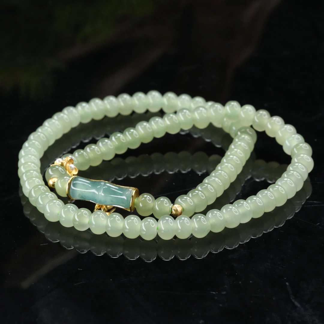 45和田玉特色长串/800145北京中保拍卖