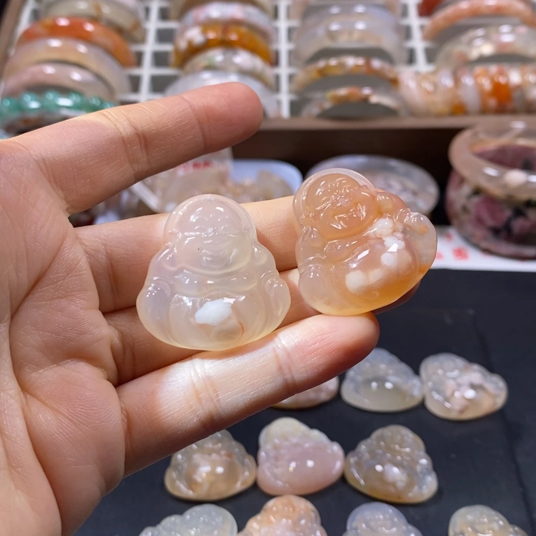 橘***汁玛瑙/玉髓未镶嵌戒指