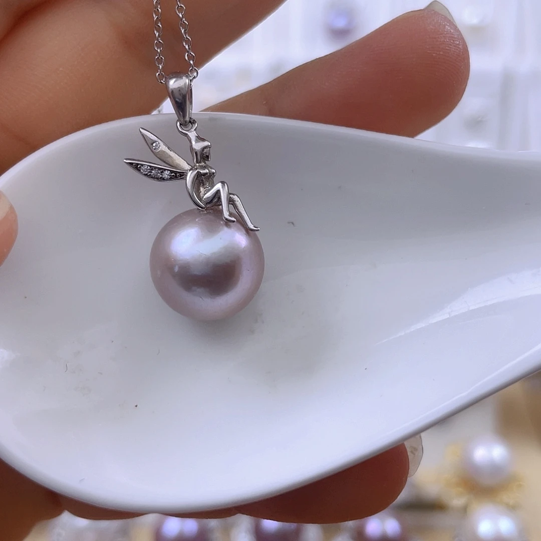 吊坠(赠链)银S925镶嵌淡水珍珠