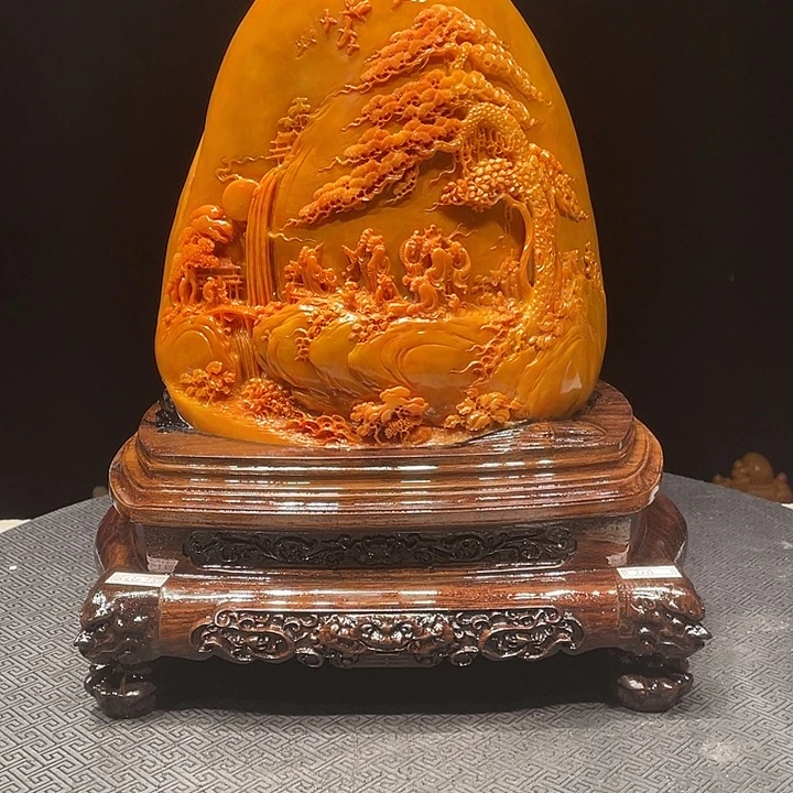 百***3寿山石山水画欣赏