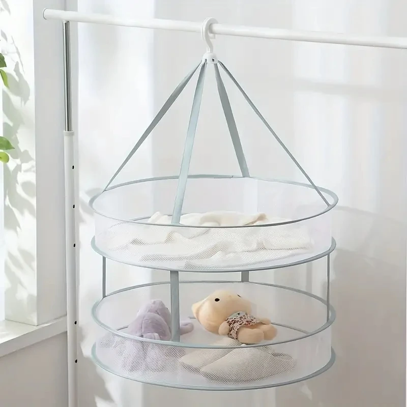 【主播福利】一个大容量家用晾袜子神器毛衣常用晾衣晒衣篮平铺